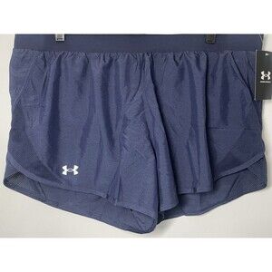 Under Armour UA Fly By 2.0 Loose Fit Running Shorts Women’s XL Blue 1350196